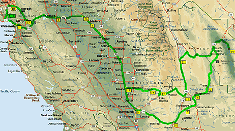 Death Valley Route