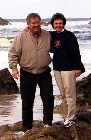 Len & Dianne at the ocean in Monterey.